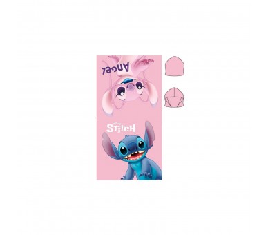 Poncho Toalla Stitch Disney Microfibra