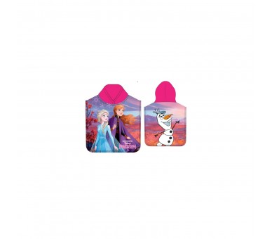 Poncho Toalla Frozen Disney Microfibra