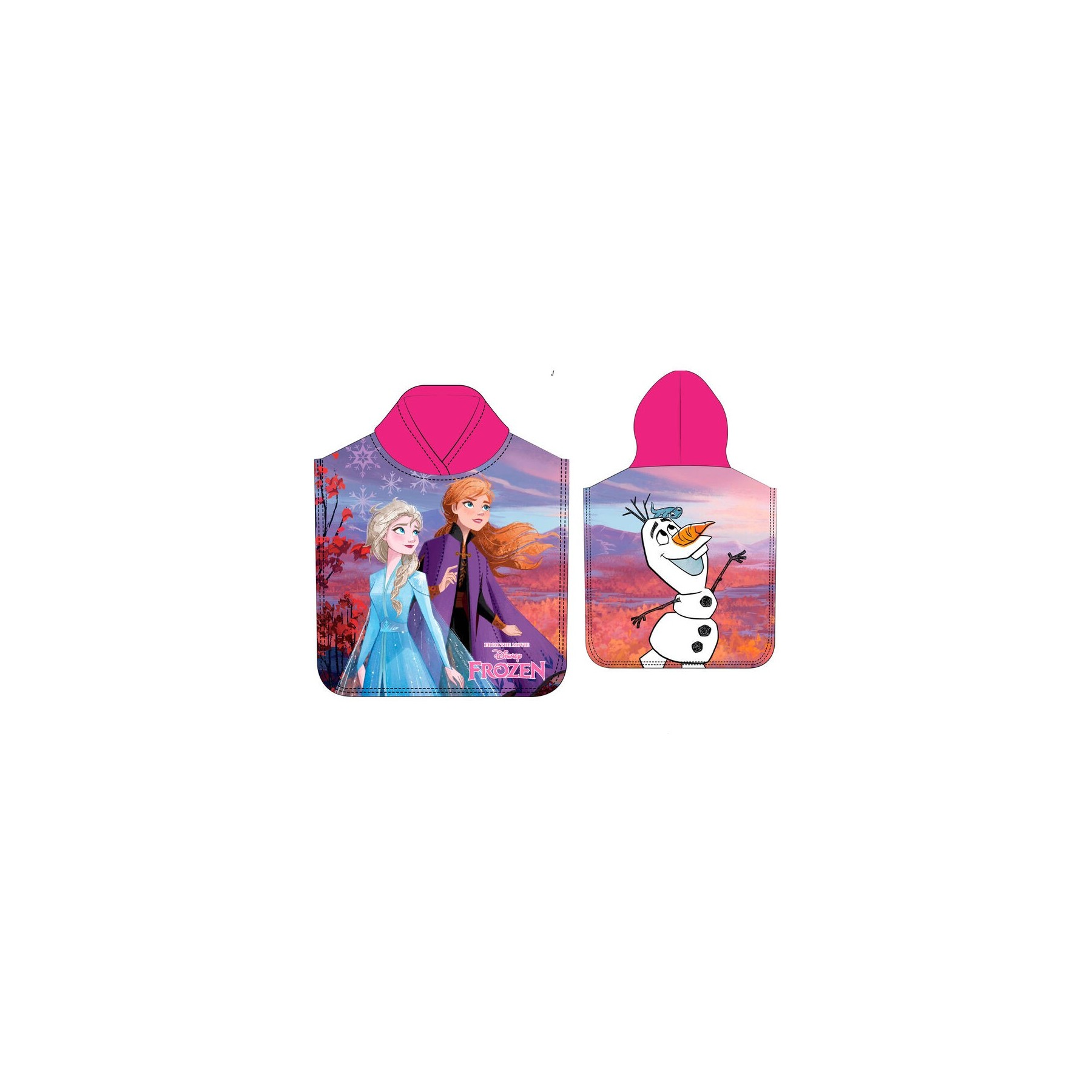 Poncho Toalla Frozen Disney Microfibra