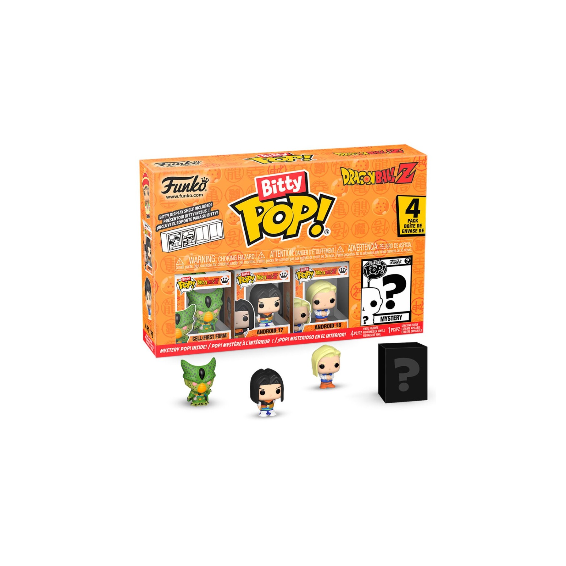 Blister 4 Figuras Bitty Pop Dragon Ball Z Frieza