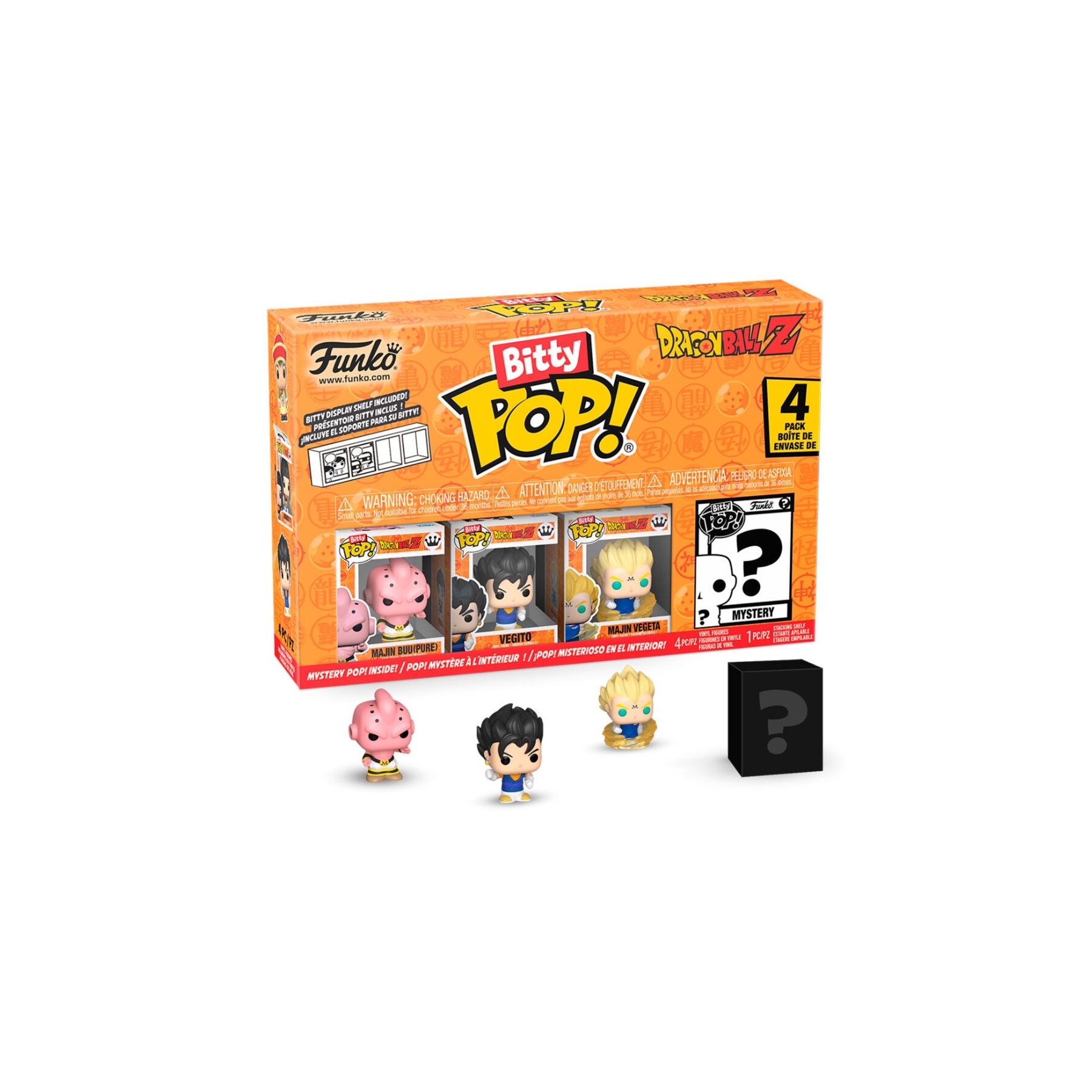 Blister 4 Figuras Bitty Pop Dragon Ball Z Gohan