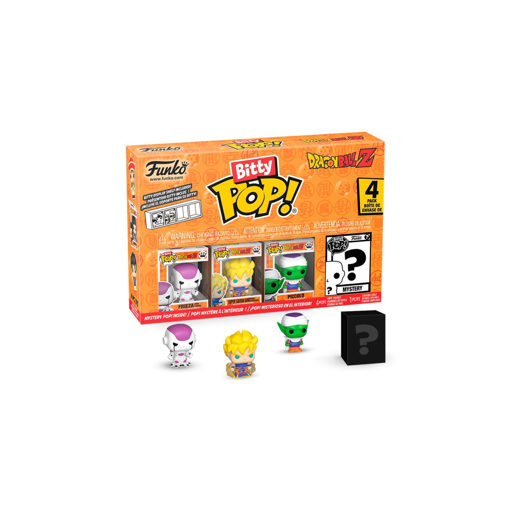 Blister 4 Figuras Bitty Pop Dragon Ball Z Kid Buu