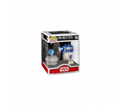 Figura Pop Deluxe Star Wars R2-D2 And Princess Leia Hologram