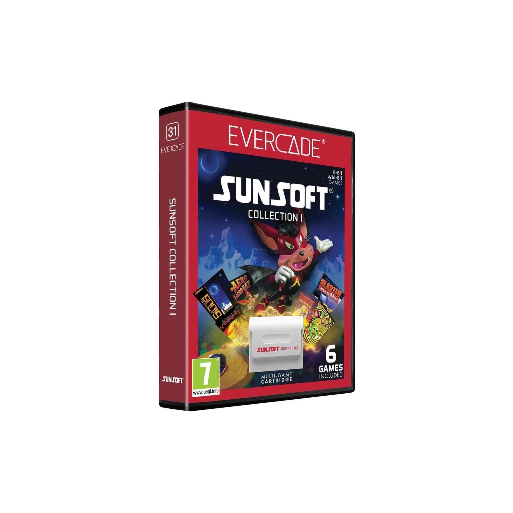 Cartucho Evercade Sunsoft Collection 1