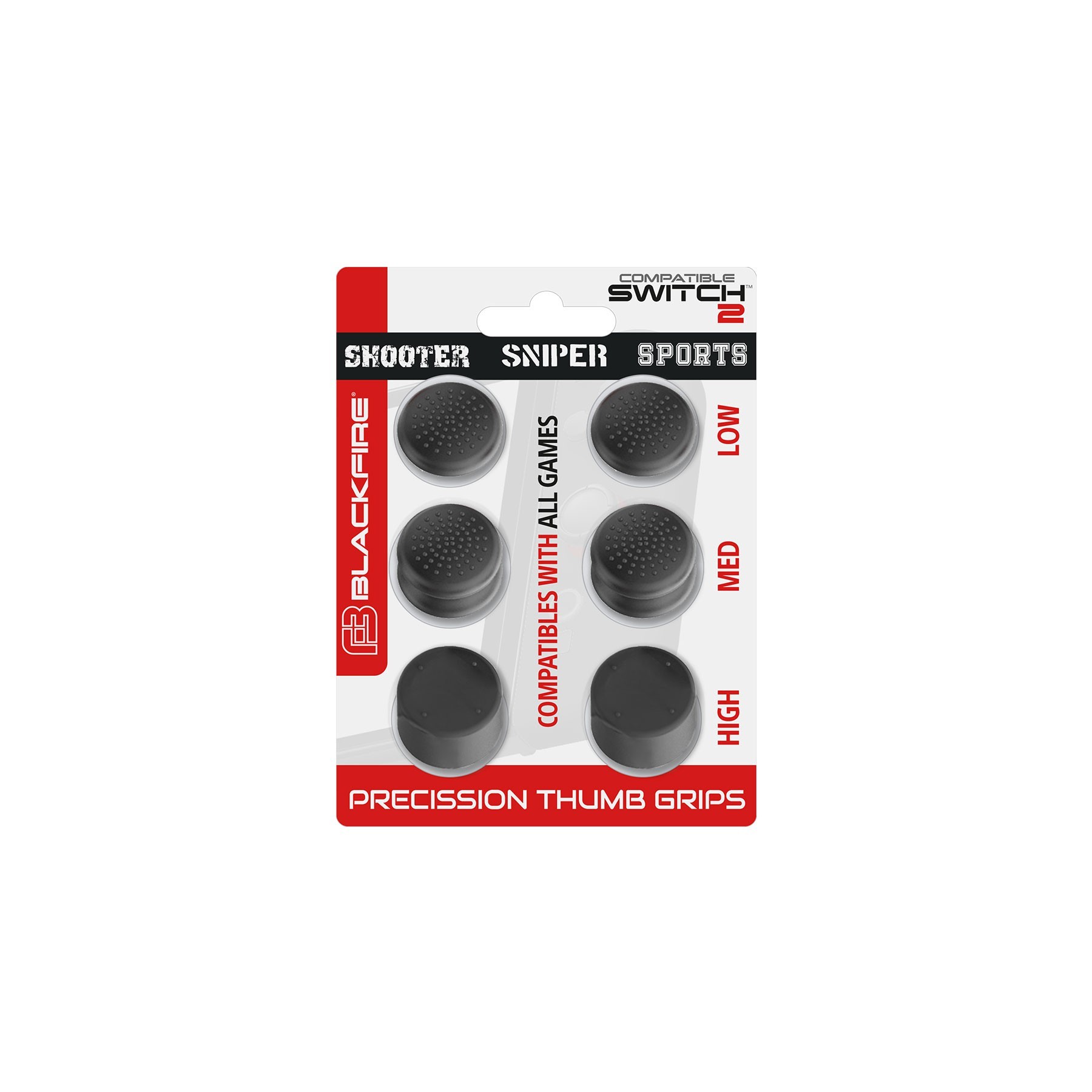 Blackfire Thumbgrips Kit 6In1 Switch 2