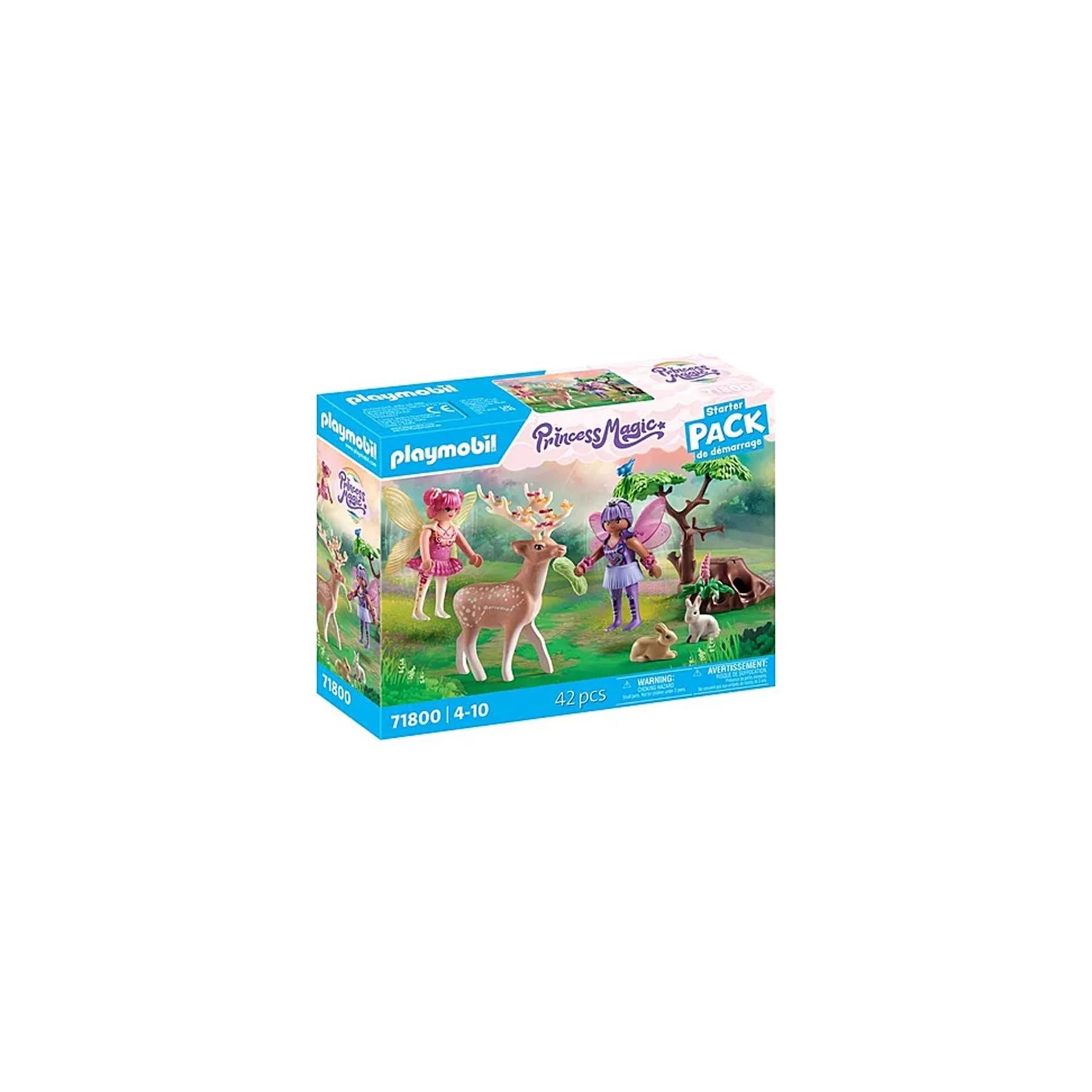Playmobil -  Starter Pack Hadas Con Animales Del Bosque