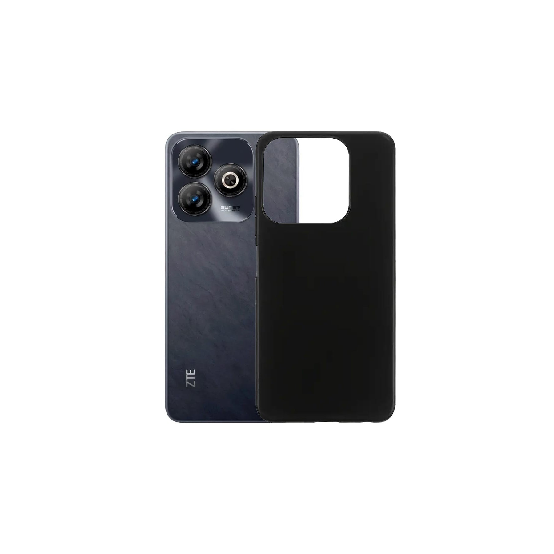 Jc Trasera De Silicona Negra / Zte V60