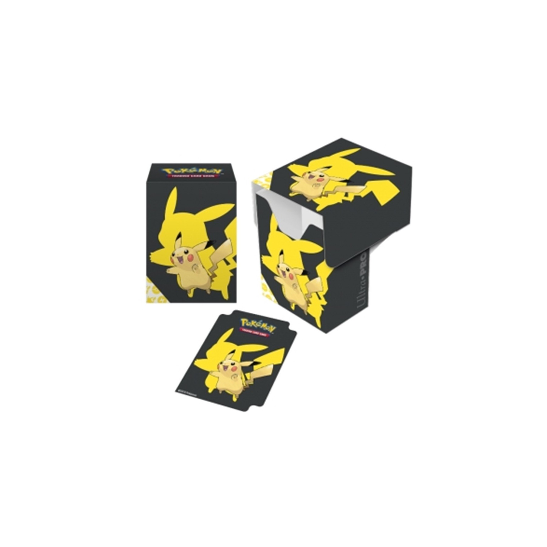 Up Deckbox Pokemon Pikachu Black