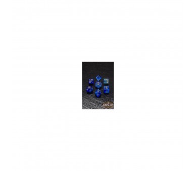 Rawblade Transparent Gal Set Dados Dark Blue (7)
