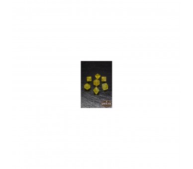 Rawblade Transparent Gal Set Dados Yellow (7)