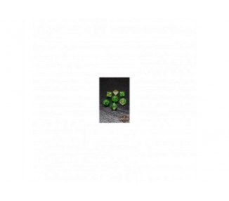 Rawblade Transparent Gal Set Dados Green  (7)