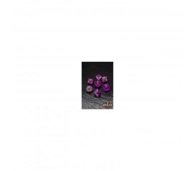 Rawblade Transparent Gal Set Dados Purple  (7)