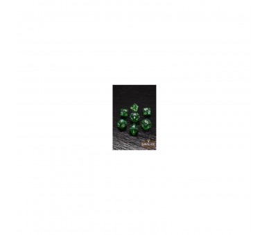 Rawblade Glitter Set Dados Green (7)