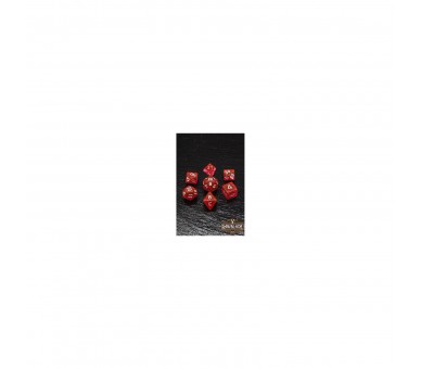 Rawblade Glitter Set Dados Red (7)