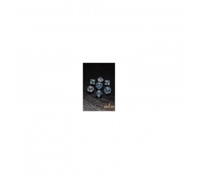 Rawblade Transparent Glitter  Set Dados Blue (7)