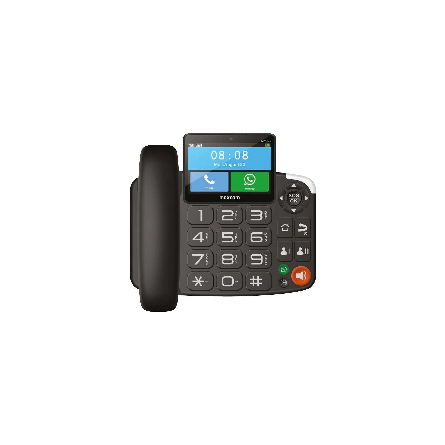 Maxcom Mm42D Se Telefono Fijo (4G) Black (No Rj11)