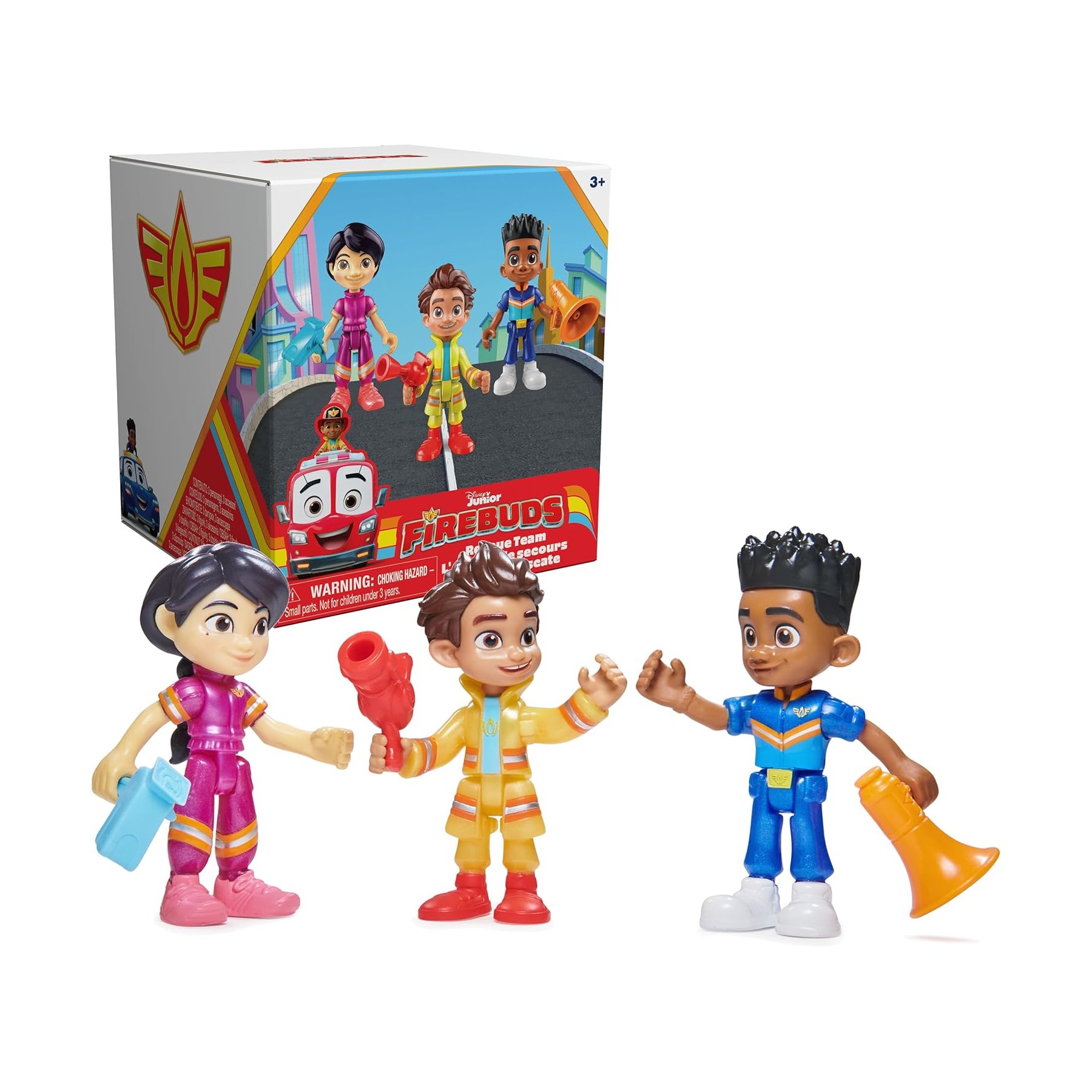 Set 3 Figuras Equipo De Rescate