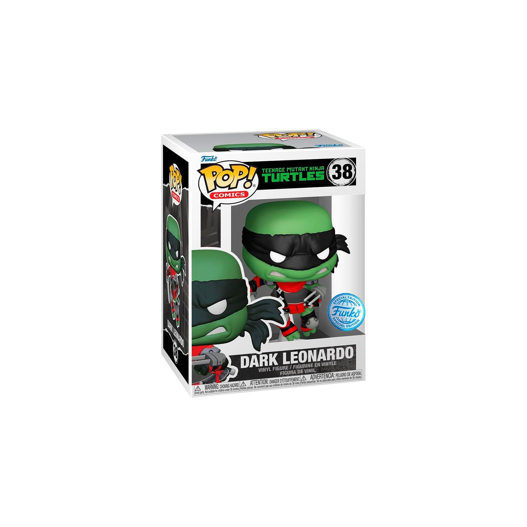 Figura Pop Tortugas Ninja Teenage Mutant Dark Leonardo Exclu