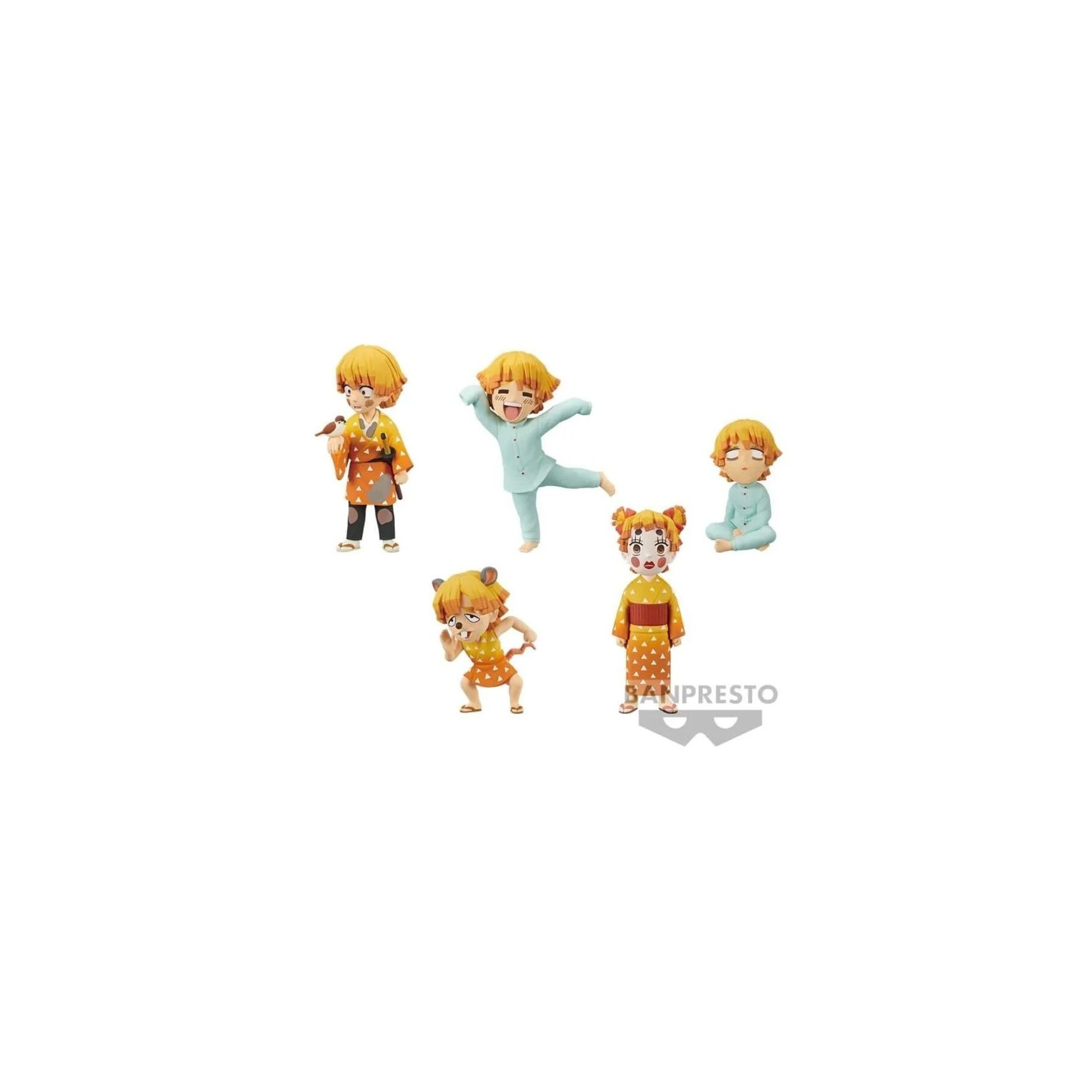 Figura Zenitsu Agatsuma World Collectable Demon Slayer Kimetsu No Yaiba 7cm surtido