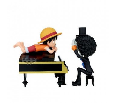 One Piece WCF Log Stories: Luffy & Brook 8cm