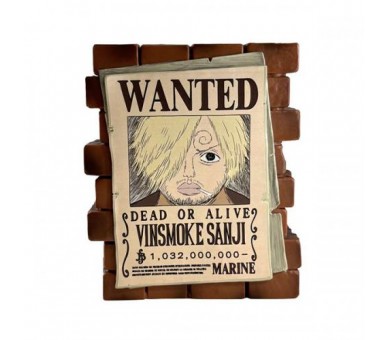 Salvadanaio (Money Bank) One Piece Poster Wanted Sanji 16cm