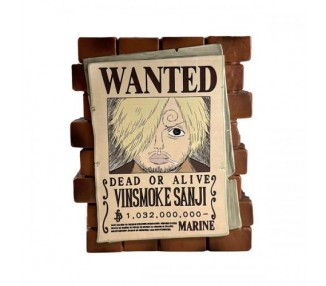 Salvadanaio (Money Bank) One Piece Poster Wanted Sanji 16cm