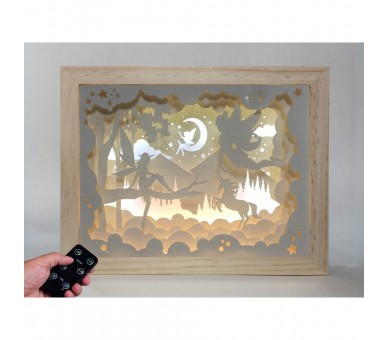 Lampara Hadas Magicas madera