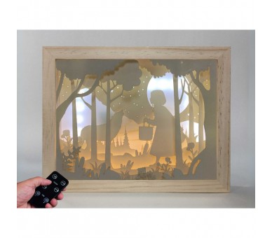 Lampara Caperucita madera