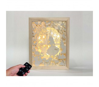 Lampara Alicia en el Pais de las Maravillas Disney madera