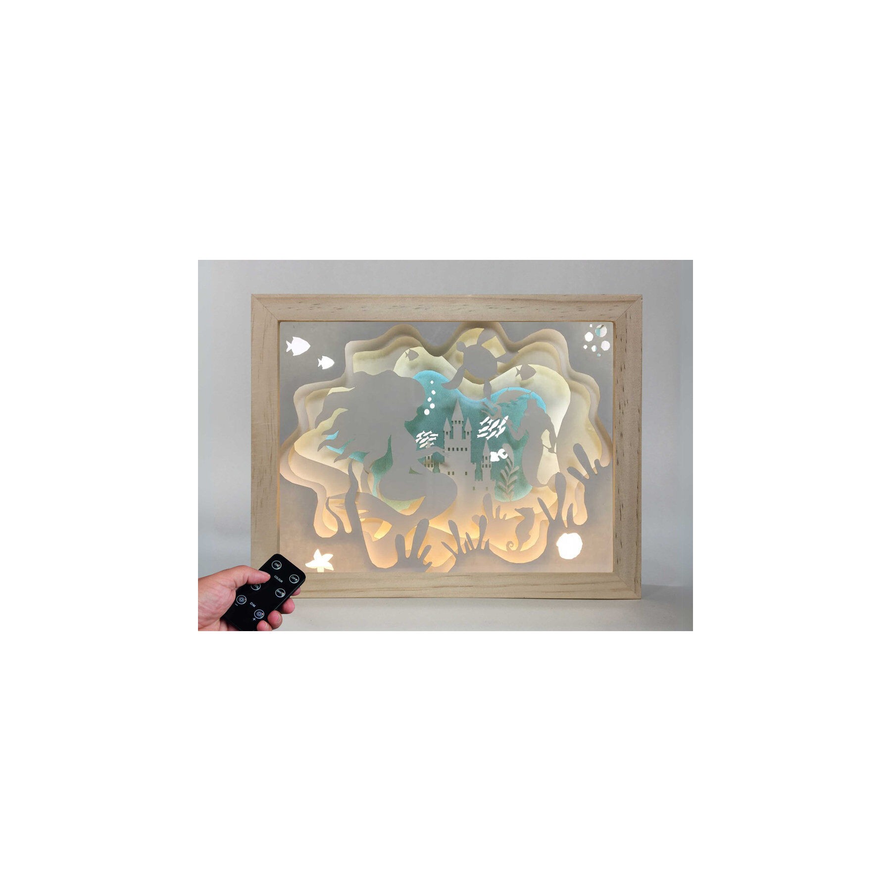 Lampara Sirena madera