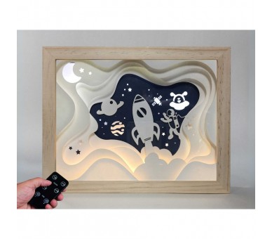 Lampara Espacio madera