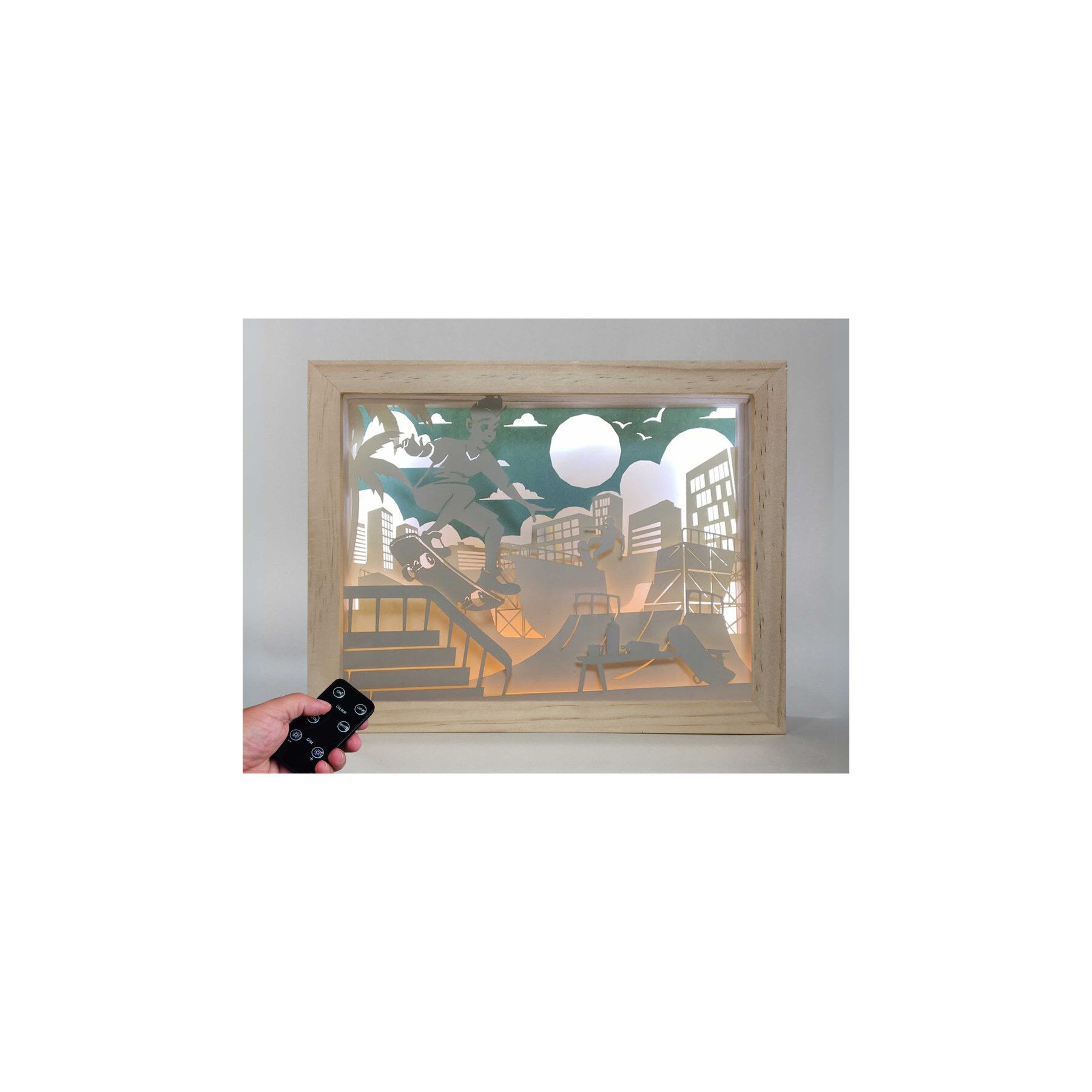 Lampara Parque de Patinaje madera