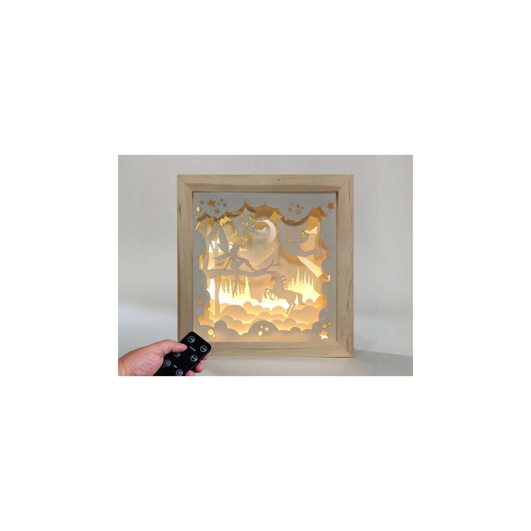 Lampara Hadas Magicas madera