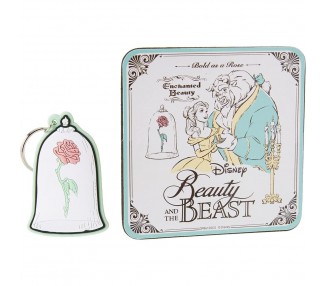 Set Taza + llavero + posavasos La Bella y la Bestia Disney