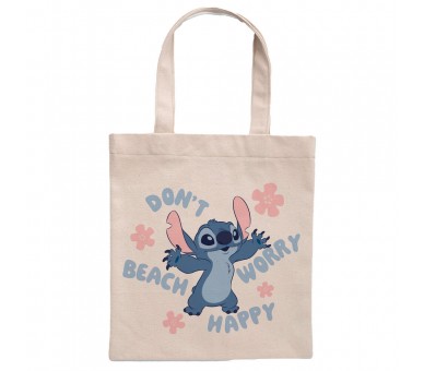 Bolsa shopping Don't Worry Beach Happy Stitch Disney