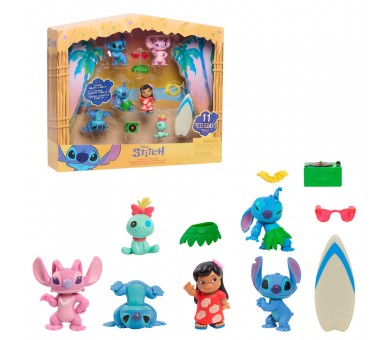 Blister 6 figuras Stitch Disney 5cm