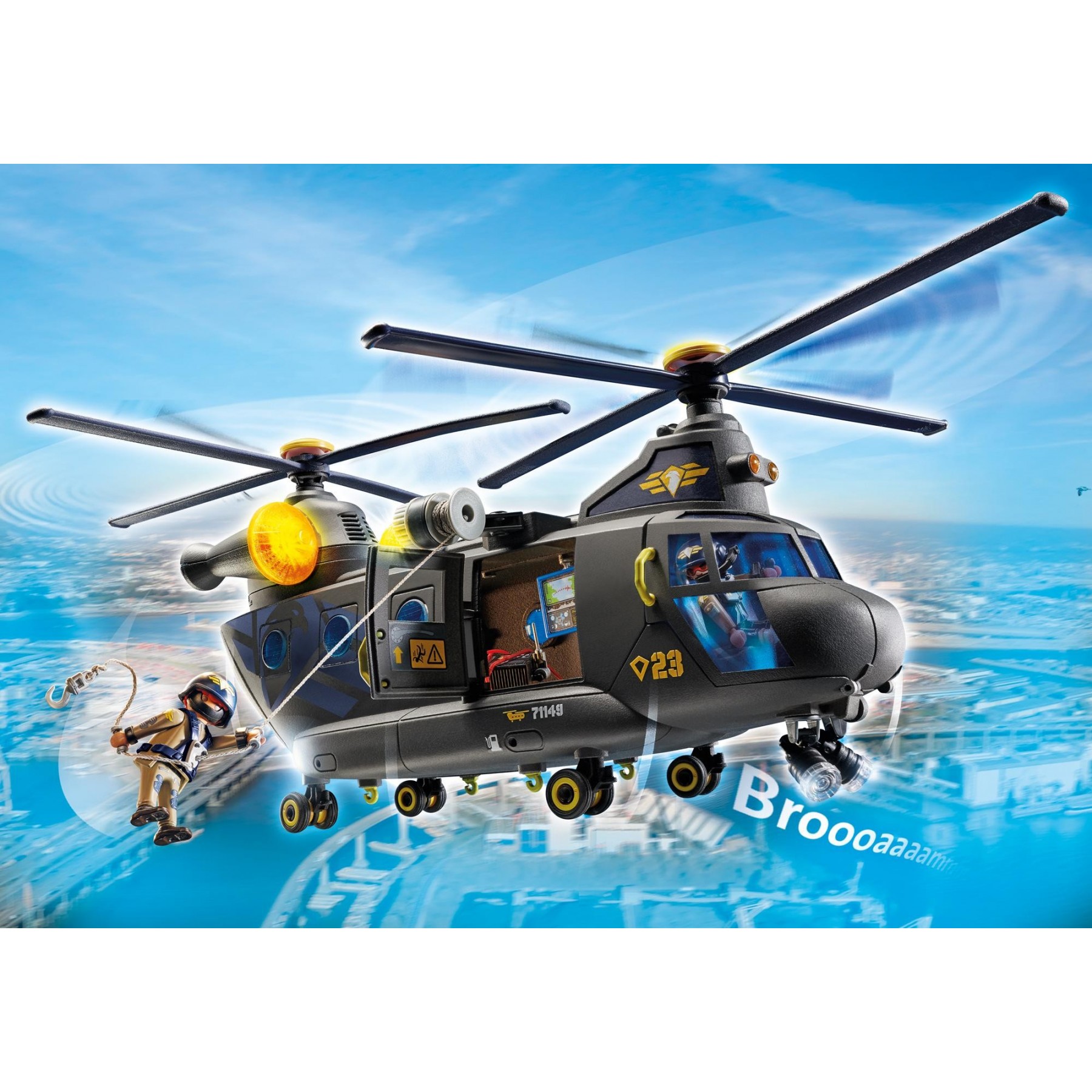 Playmobil Fuerzas Especiales Helicóptero Banana
