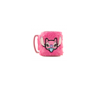 Taza Con Funda De Peluche Angel 440 Ml