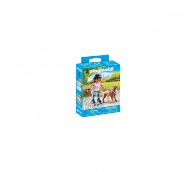Playmobil Patinadora Con Retriever