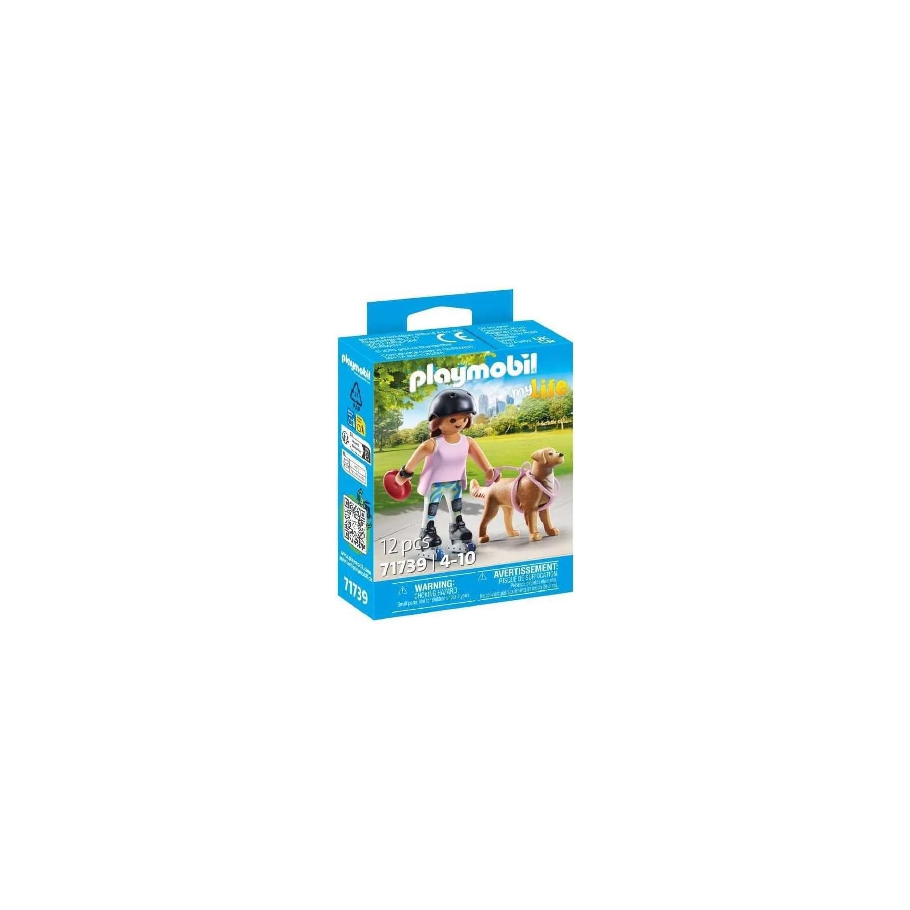 Playmobil Patinadora Con Retriever