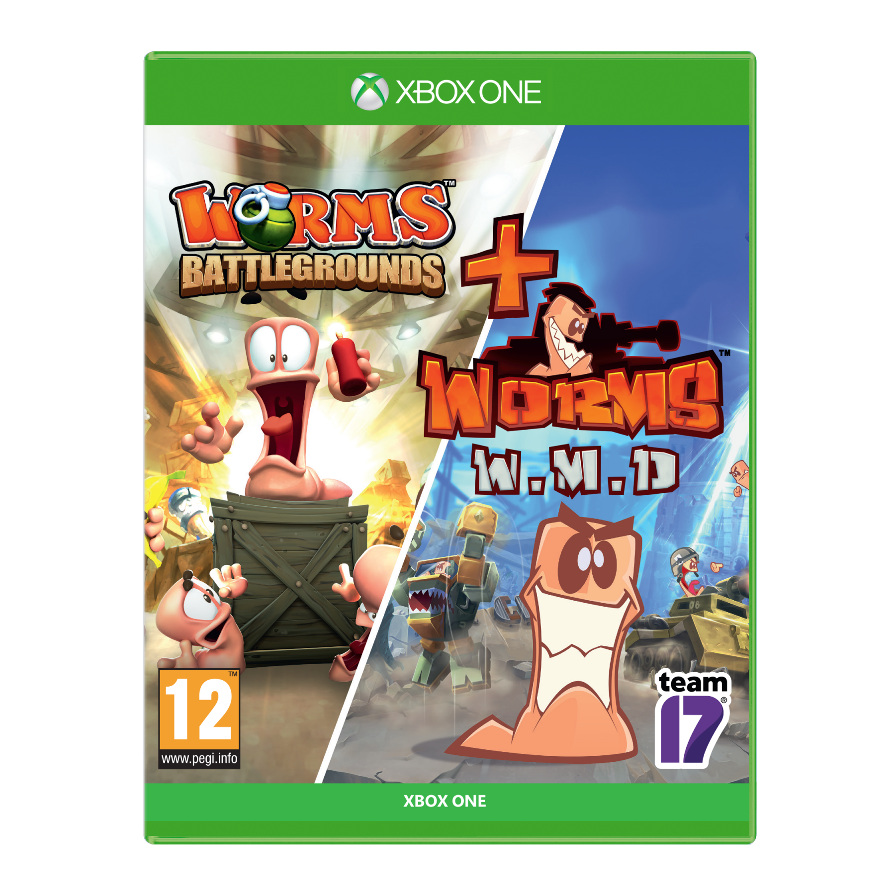 Worms Battlegrounds + Worms WMD Double Pack Juego para Consola Microsoft XBOX One