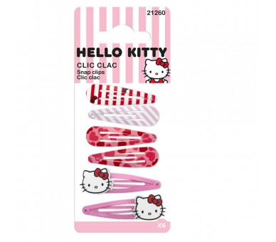 Blister 6 Horquillas Hello Kitty