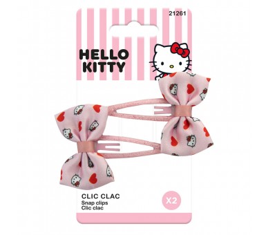 Blister 2 Horquillas con Lazo Hello Kitty