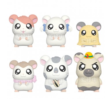 Figura Hamtaro Flocked Doll 4cm surtido