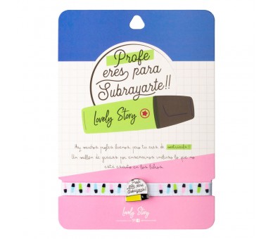 Pulsera charm - Profe Eres para Subrayarte