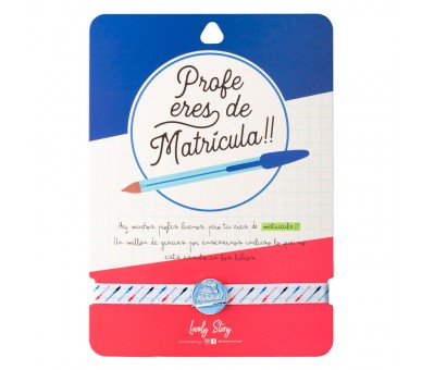 Pulsera charm - Profe Eres de Matricula