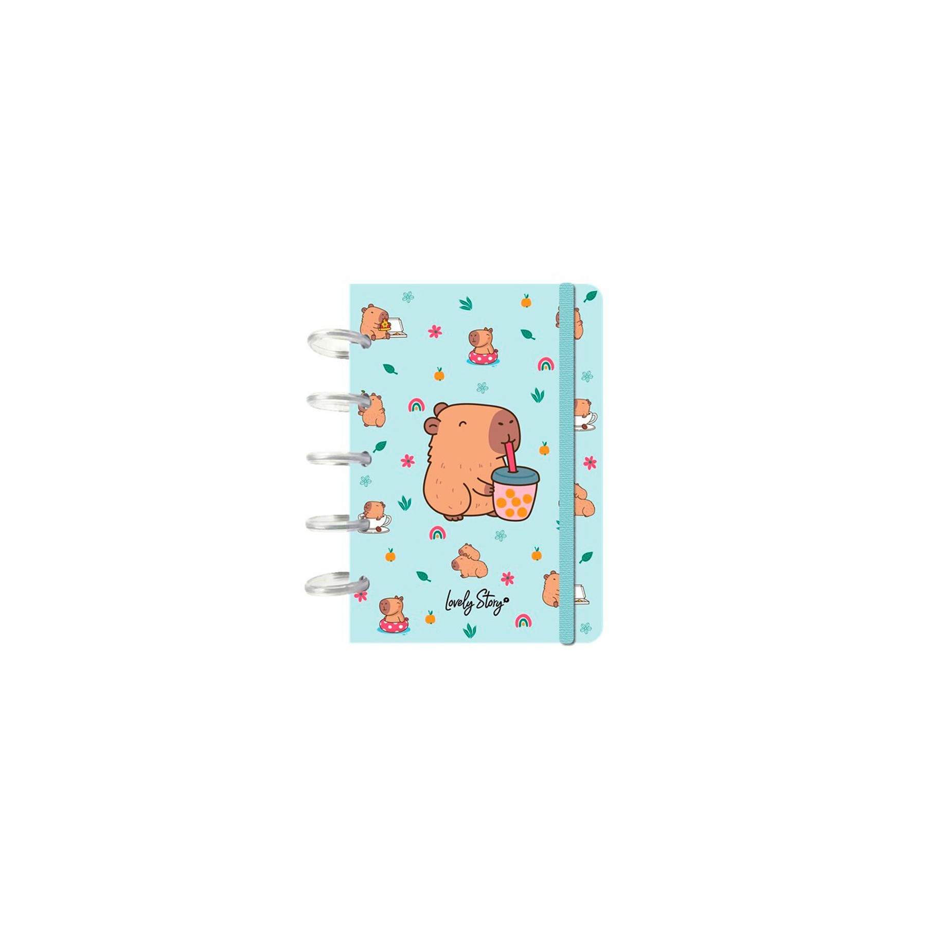 Cuaderno A6 Bubble Tea Capibara