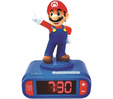 Despertador digital luz nocturna Mario Super Mario Bros