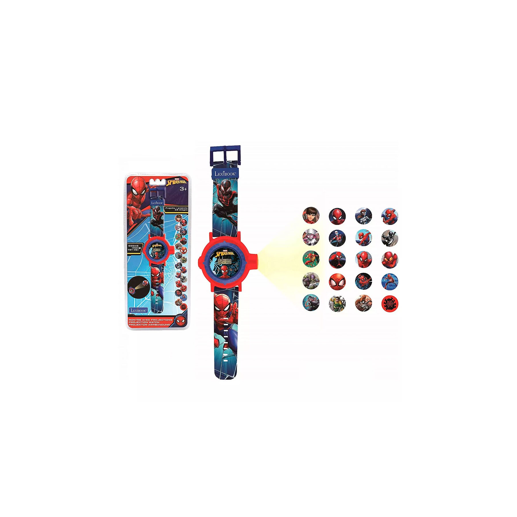 Reloj digital proyecciones Spiderman Marvel