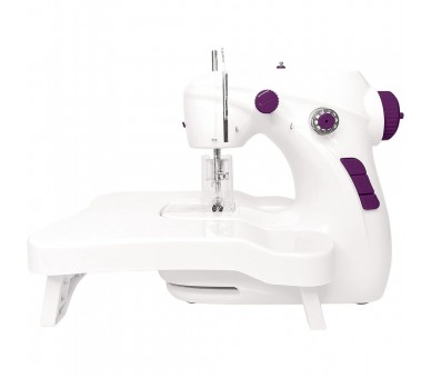 Maquina de coser con mesa extraible